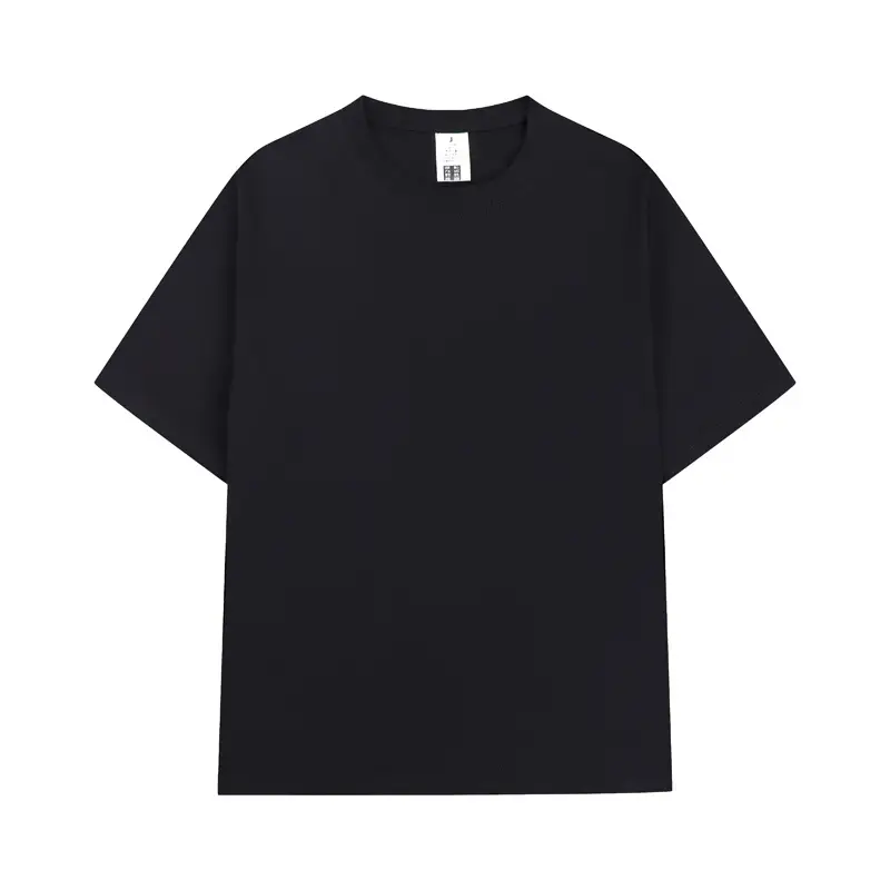 Men Cotton T-Shirt Yellow Short Sleeve Loose Fit - Image 3