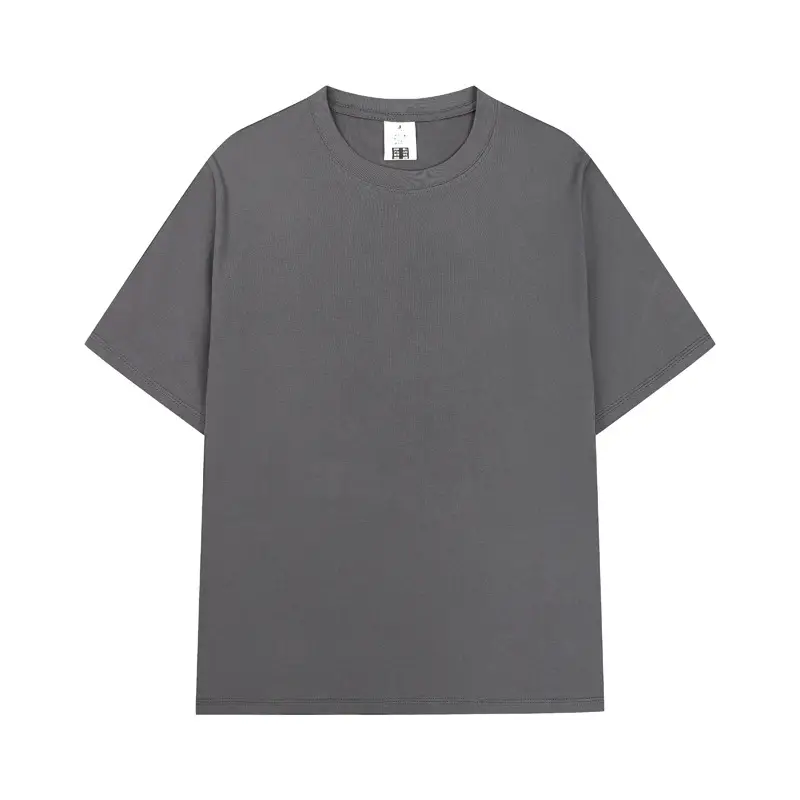 Men Cotton T-Shirt Yellow Short Sleeve Loose Fit - Image 30