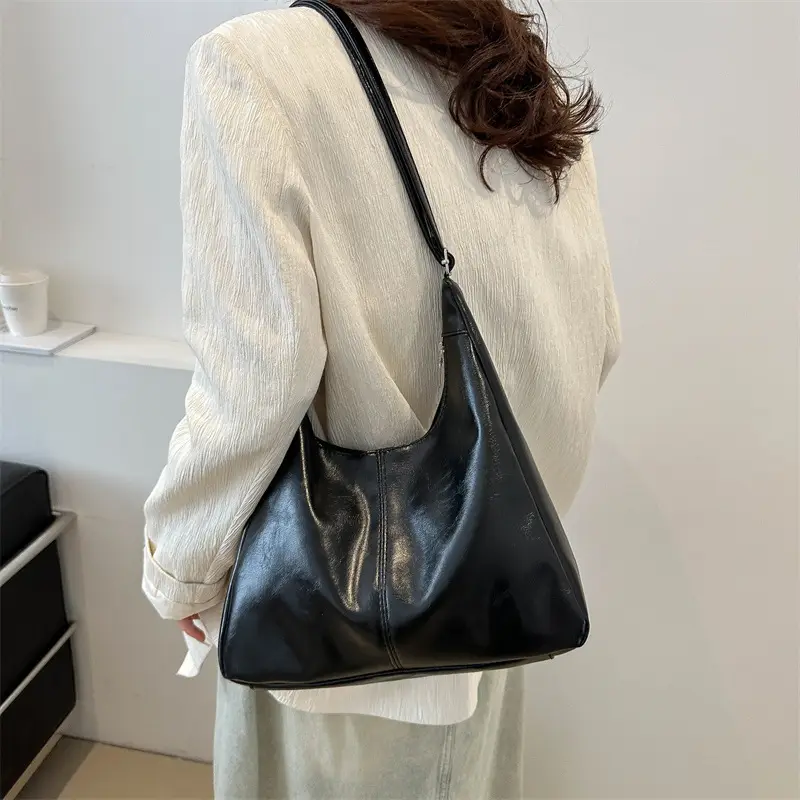 Women's Beige Canvas Shoulder Tote Bag 2024