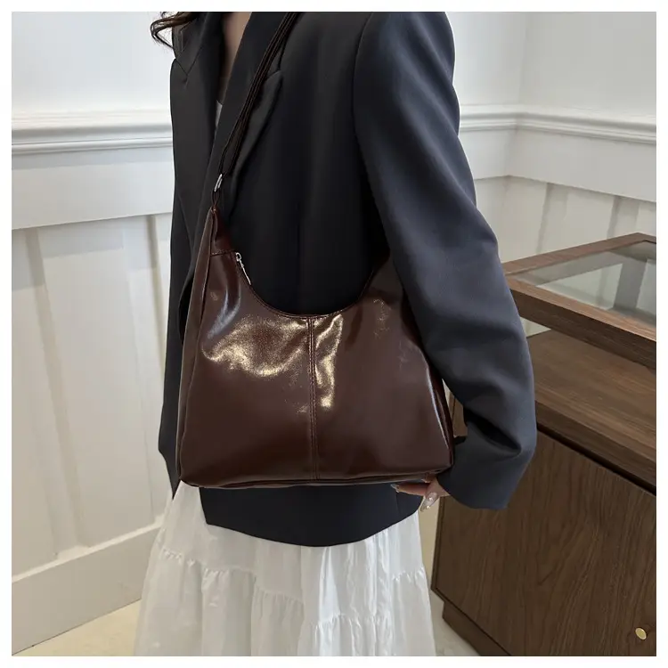 Women's Beige Canvas Shoulder Tote Bag 2024 — feature 12