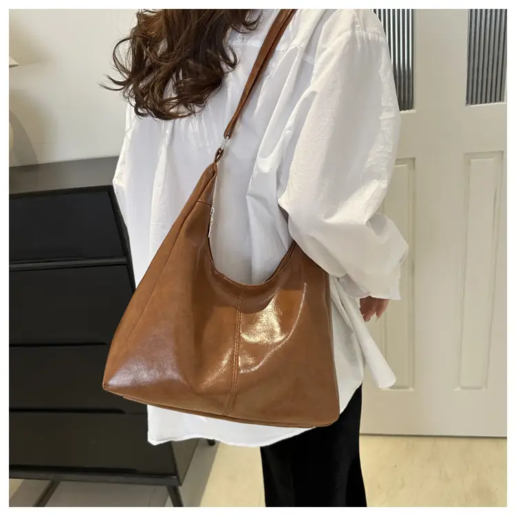 Women's Beige Canvas Shoulder Tote Bag 2024 — feature 14