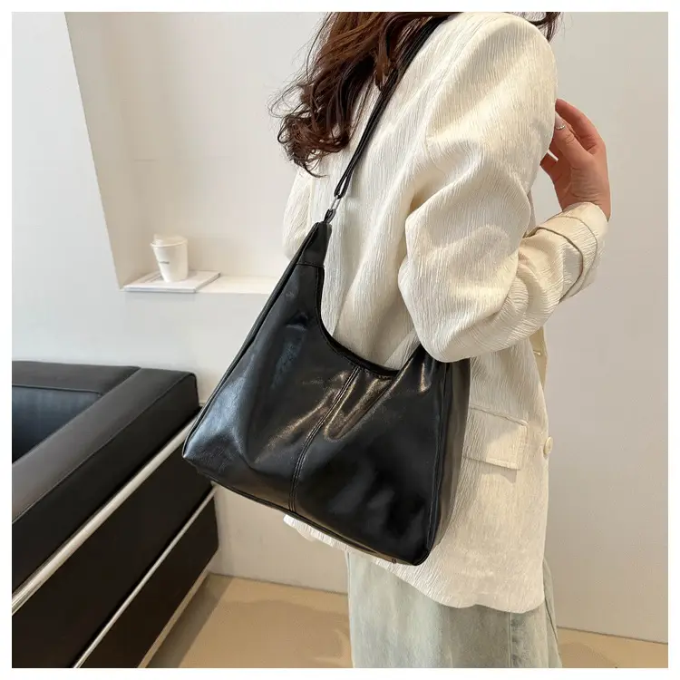 Women's Beige Canvas Shoulder Tote Bag 2024 — feature 17