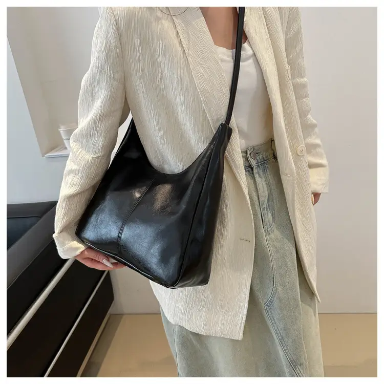 Women's Beige Canvas Shoulder Tote Bag 2024 — feature 18