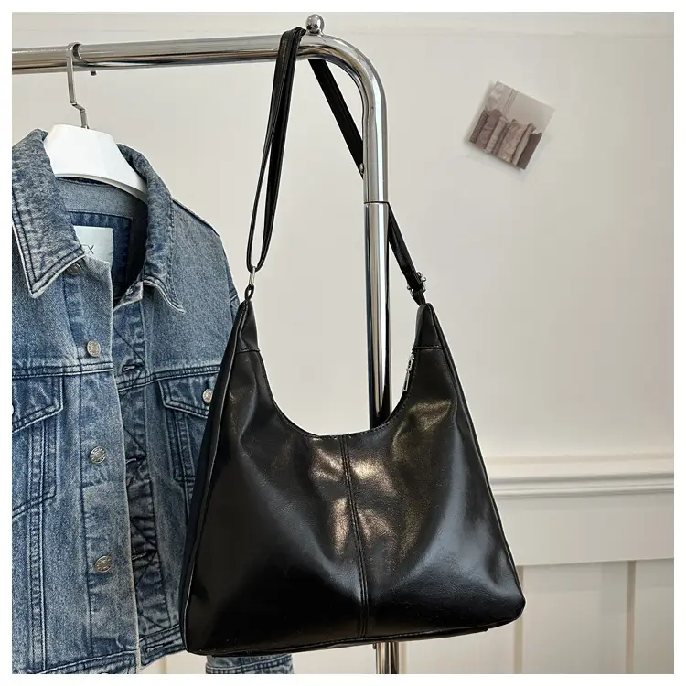 Women's Beige Canvas Shoulder Tote Bag 2024 — feature 24