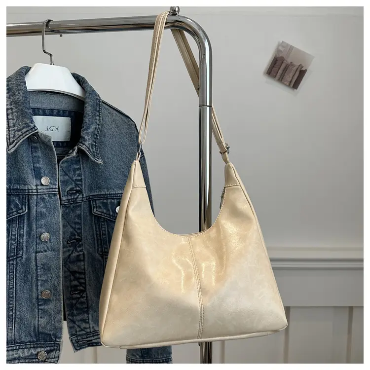 Women's Beige Canvas Shoulder Tote Bag 2024 — feature 25