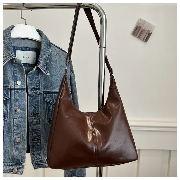 Women's Beige Canvas Shoulder Tote Bag 2024 — feature 26