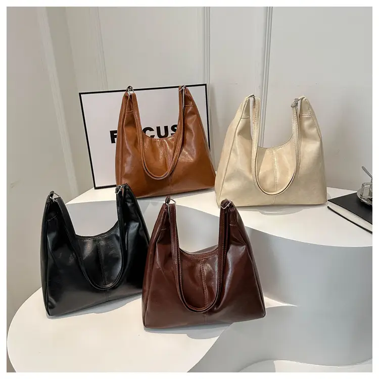 Women's Beige Canvas Shoulder Tote Bag 2024 — feature 27