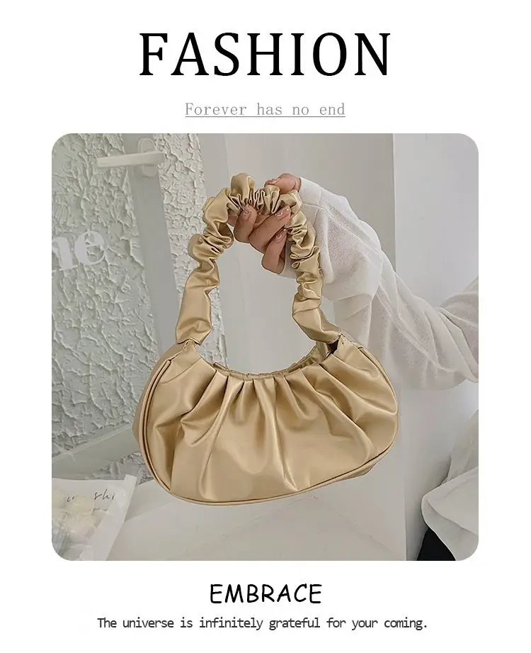 2026 Trendy Pleated Cloud Shoulder Bag for Women — feature 27
