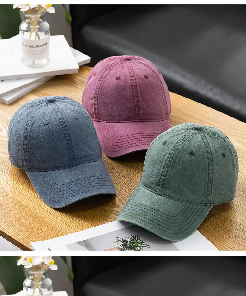 Custom Logo Baseball Cap Wholesale Cross-Border Distressed — feature 14