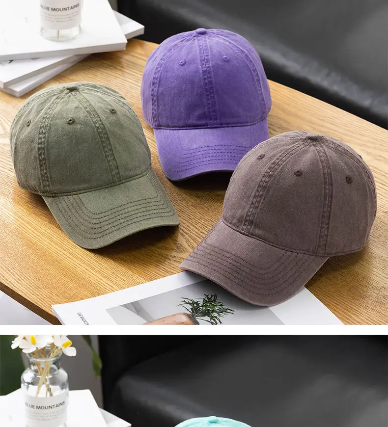 Custom Logo Baseball Cap Wholesale Cross-Border Distressed — feature 15