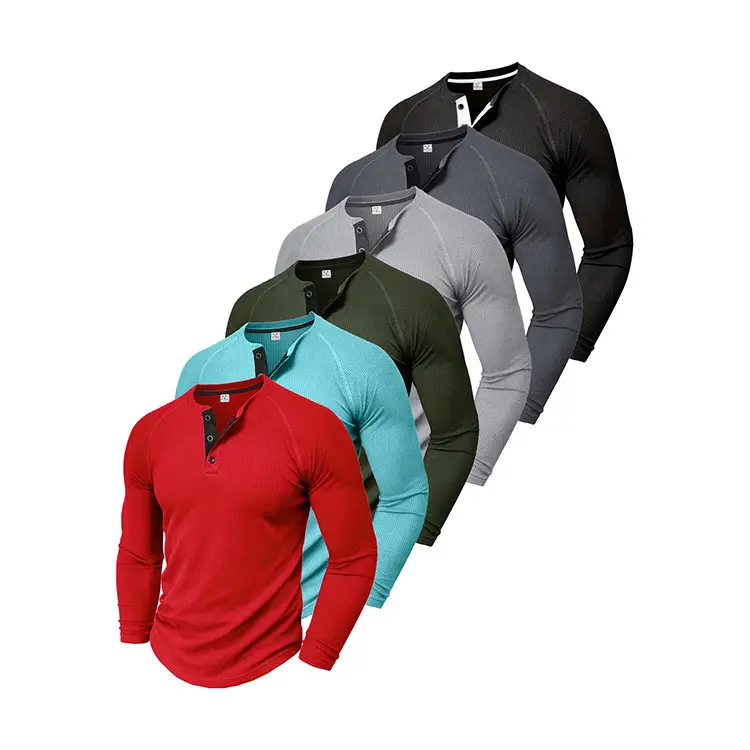 Men's Long Sleeve T-Shirt Turquoise Black Large — feature 12