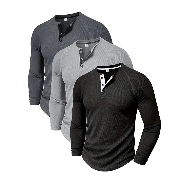 Men's Long Sleeve T-Shirt Turquoise Black Large — feature 13
