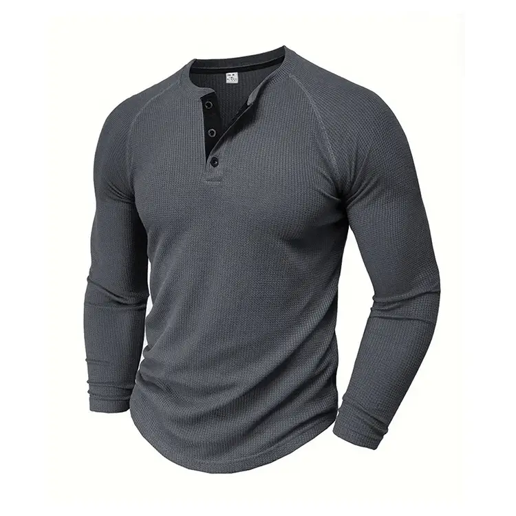 Men's Long Sleeve T-Shirt Turquoise Black Large — feature 18