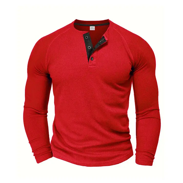 Men's Long Sleeve T-Shirt Turquoise Black Large — feature 24
