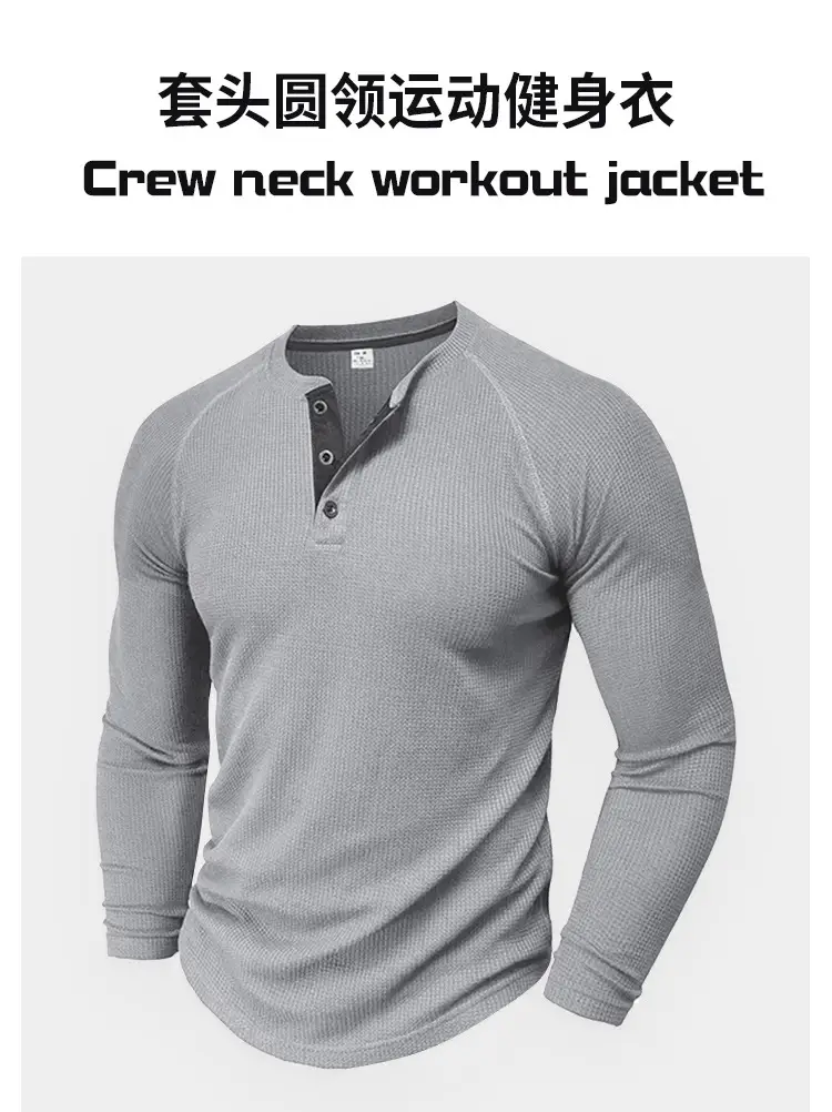 Men's Long Sleeve T-Shirt Turquoise Black Large — feature 3