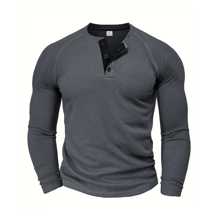 Men's Long Sleeve T-Shirt Turquoise Black Large