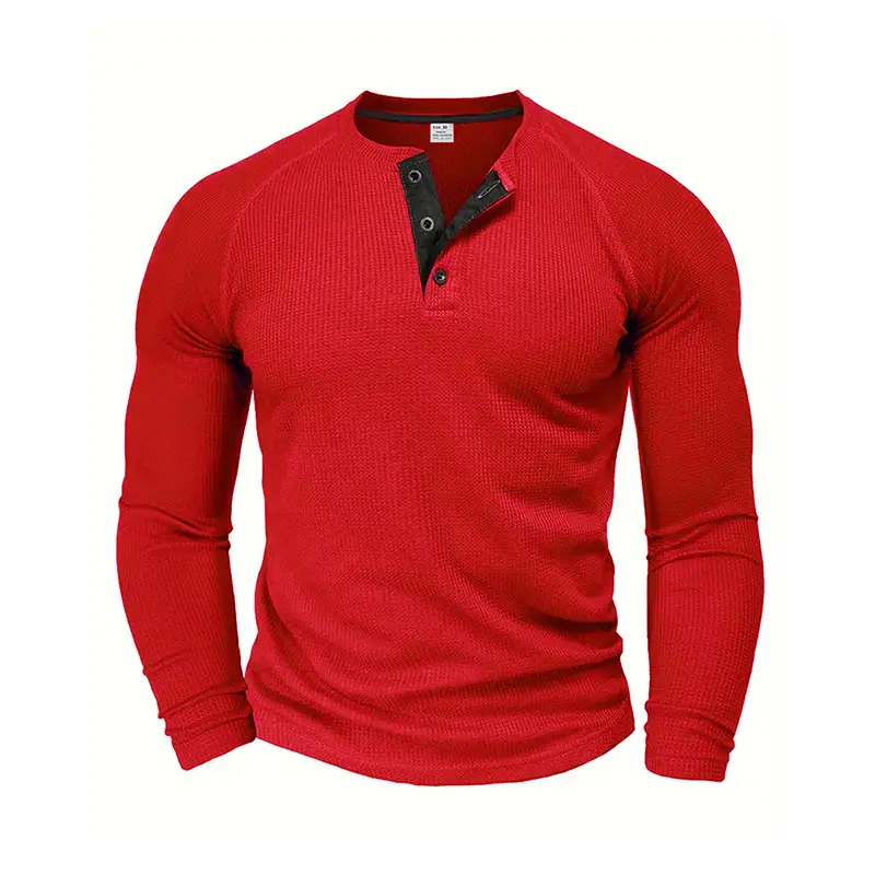 Men's Long Sleeve T-Shirt Turquoise Black Large