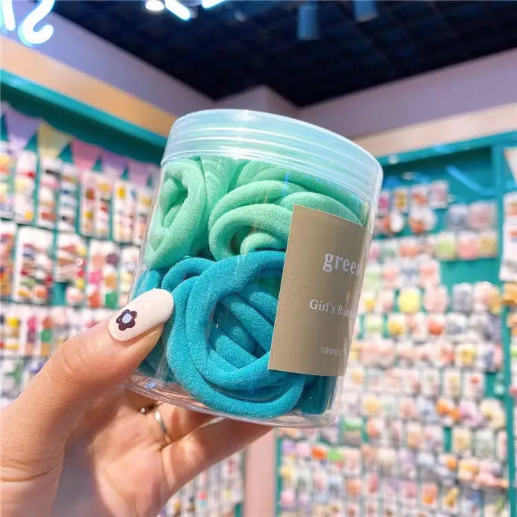 50-Piece Girl Gradient Hair Ropes with High Elastic Towel Ring — feature 6