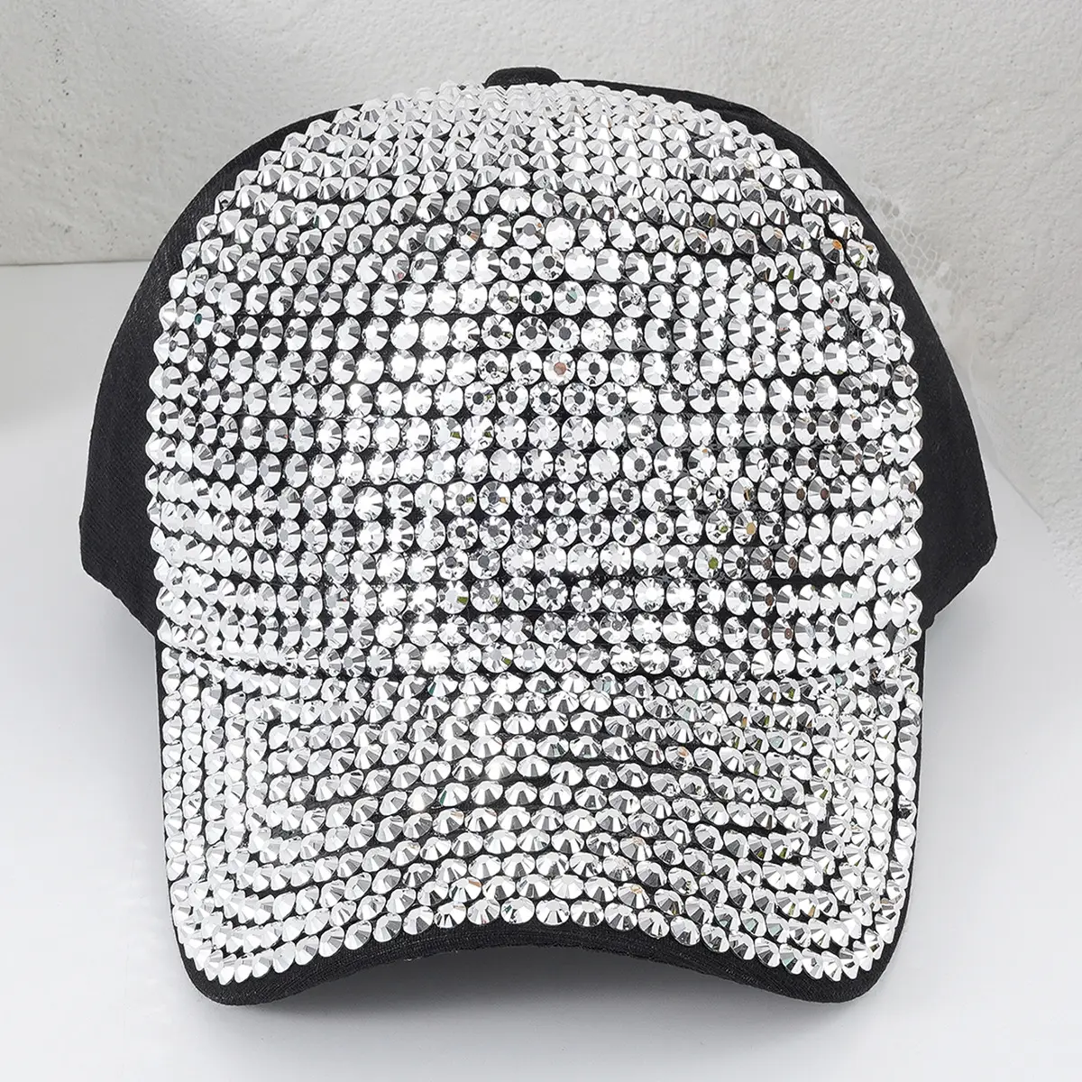 Cross-border Men's Diamond Baseball Cap Black