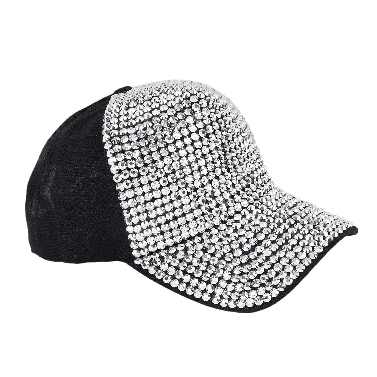Cross-border Men's Diamond Baseball Cap Black