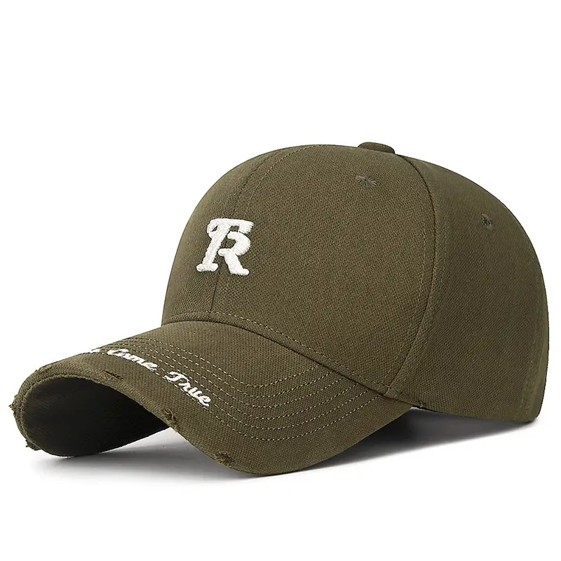 Black Korean Style Ripped Cap for Men Women - Image 11