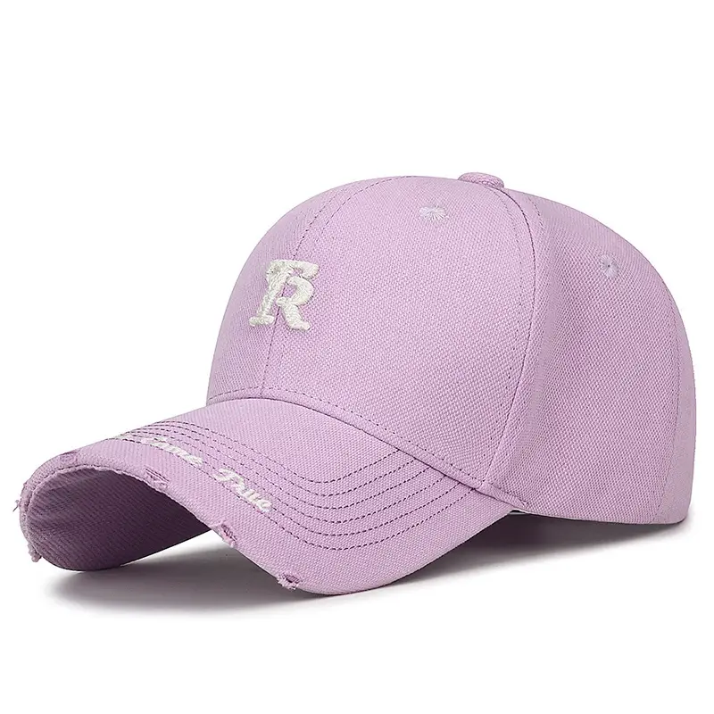 Black Korean Style Ripped Cap for Men Women - Image 5
