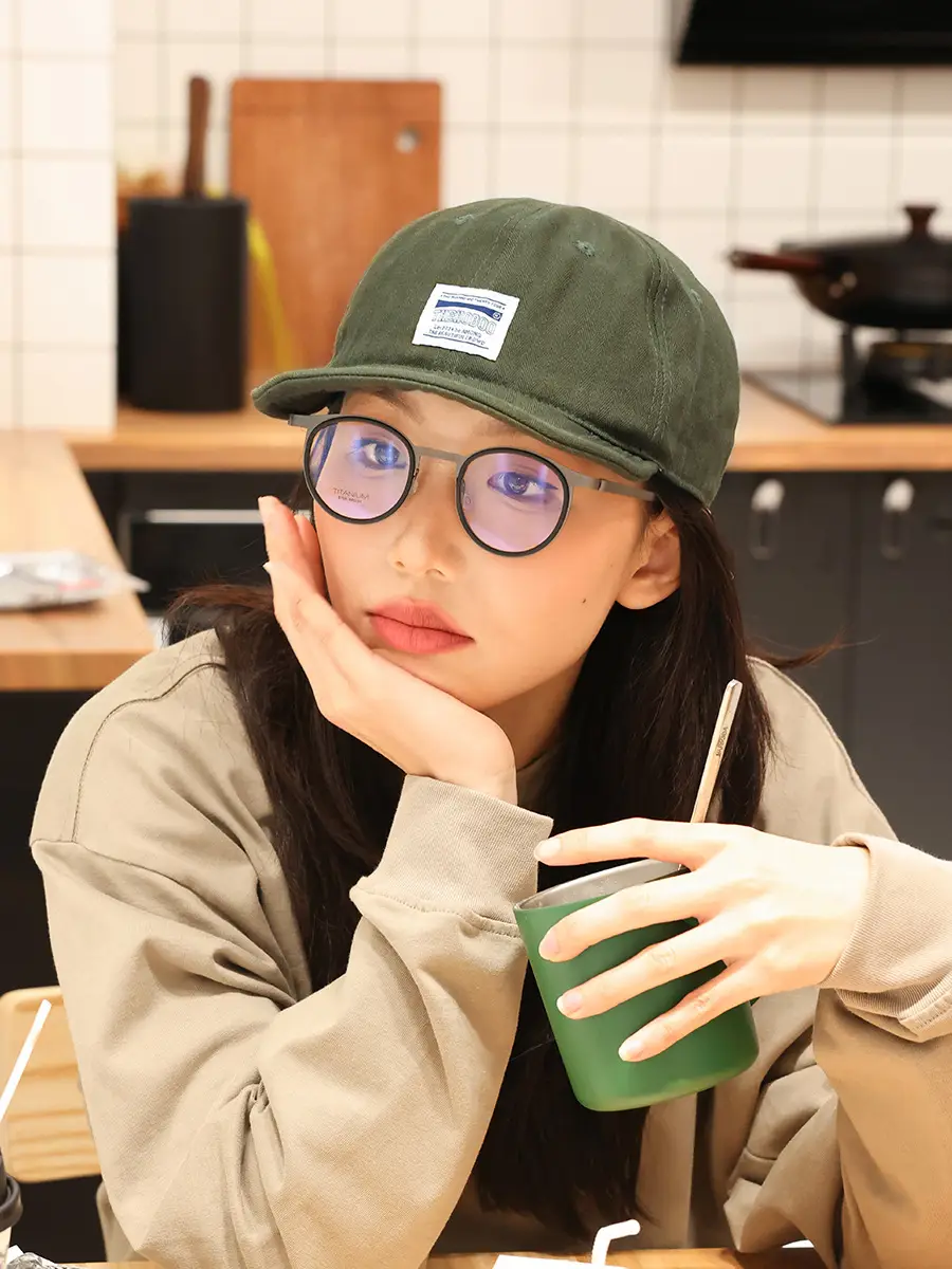 Women's Green Brim Cap Summer Soft Bristle — feature 2
