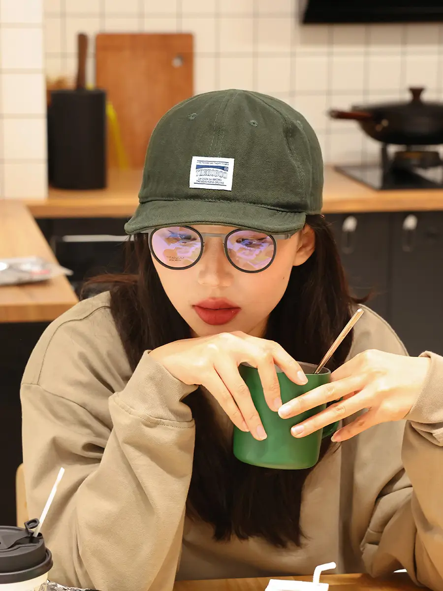 Women's Green Brim Cap Summer Soft Bristle — feature 3