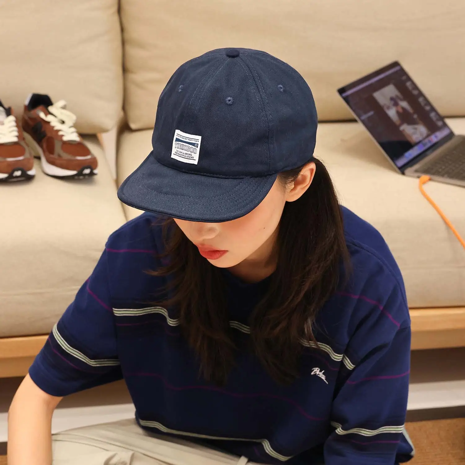 Women's Green Brim Cap Summer Soft Bristle — feature 5