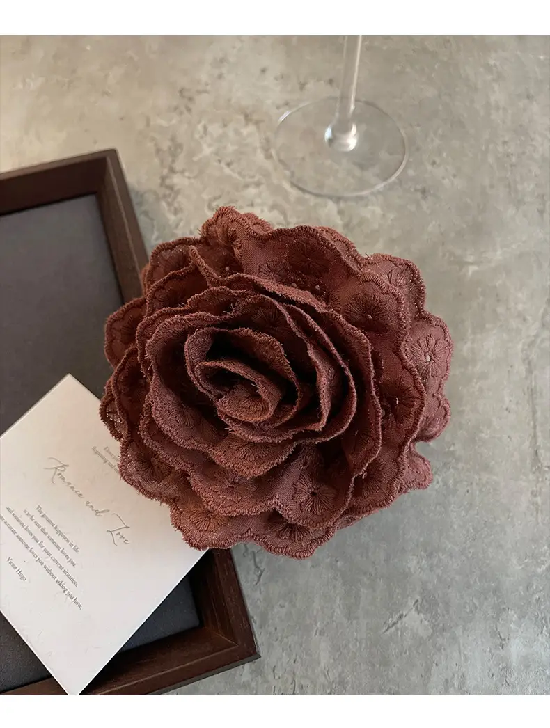 First Love Lace Flower Clip for Women 2024 Large Hair Volume — feature 9