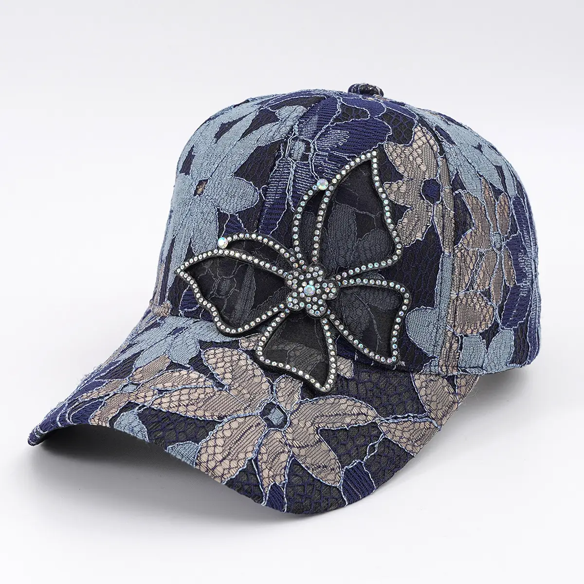 Cross-Border Women's Butterfly Rhinestone Baseball Cap - Image 9