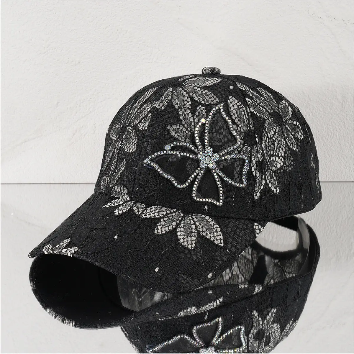 Cross-Border Women's Butterfly Rhinestone Baseball Cap - Image 4