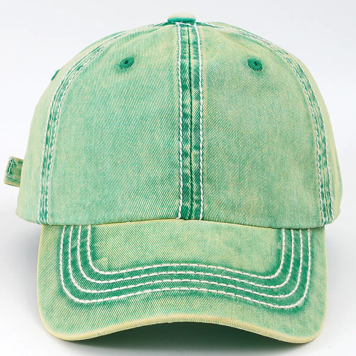 Orange Washed Baseball Cap for Men Women Casual Date — feature 3