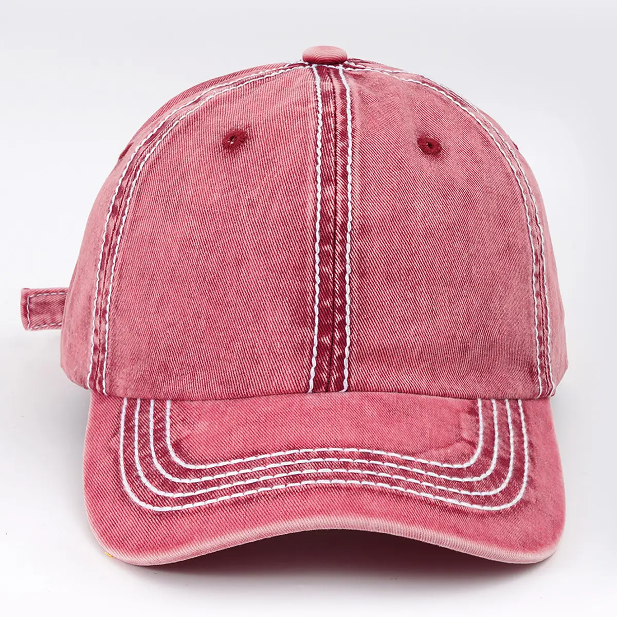 Orange Washed Baseball Cap for Men Women Casual Date — feature 4