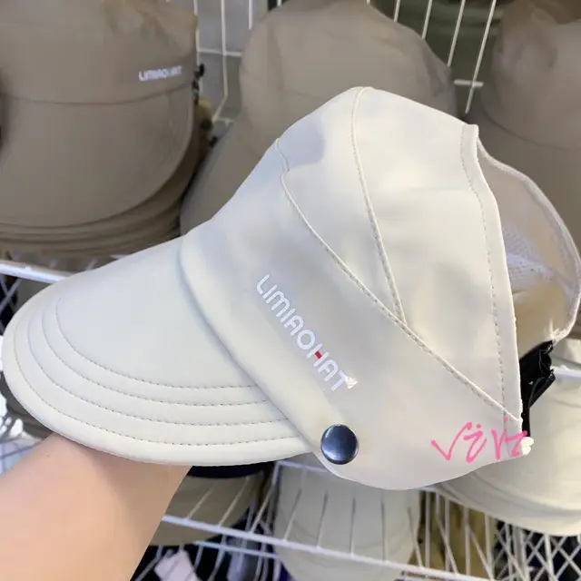 Women's Ice Silk Sun Hat with Tie Ponytail - Image 2
