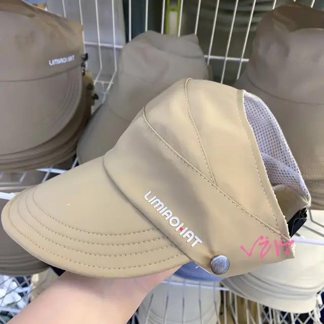 Women's Ice Silk Sun Hat with Tie Ponytail - Image 3