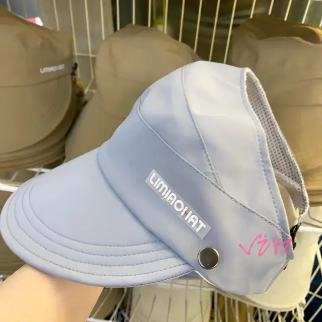 Women's Ice Silk Sun Hat with Tie Ponytail - Image 4