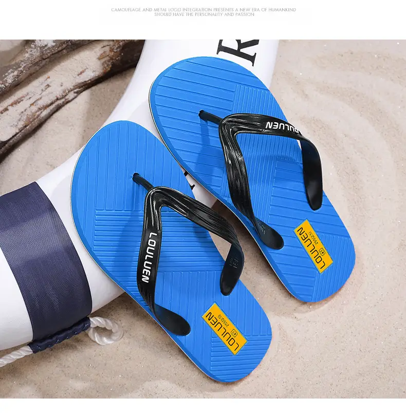 Flip-flops men's 2024 new summer wear non-slip deodorant men's sports clip feet Vietnam beach slippers wading — feature 15