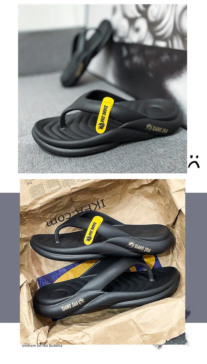 2024 Summer Men's Fashionable Soft Bottom Sandals Outdoor Non-Slip Korean Style EVA Clip Flip-Flops Vietnamese Slippers for Men — feature 10
