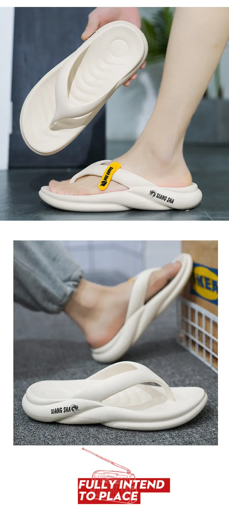 2024 Summer Men's Fashionable Soft Bottom Sandals Outdoor Non-Slip Korean Style EVA Clip Flip-Flops Vietnamese Slippers for Men — feature 4