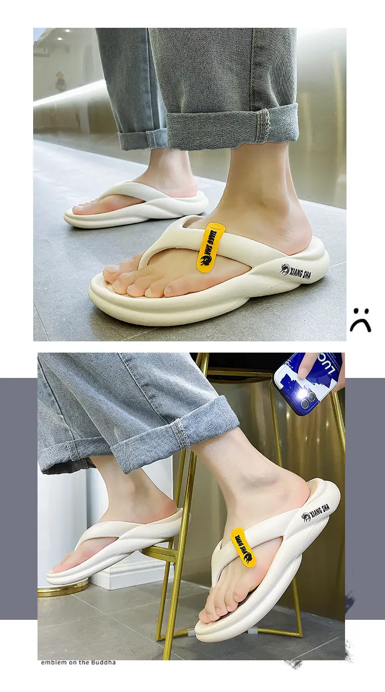 2024 Summer Men's Fashionable Soft Bottom Sandals Outdoor Non-Slip Korean Style EVA Clip Flip-Flops Vietnamese Slippers for Men — feature 5