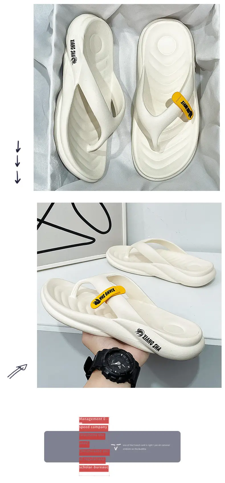 2024 Summer Men's Fashionable Soft Bottom Sandals Outdoor Non-Slip Korean Style EVA Clip Flip-Flops Vietnamese Slippers for Men — feature 6
