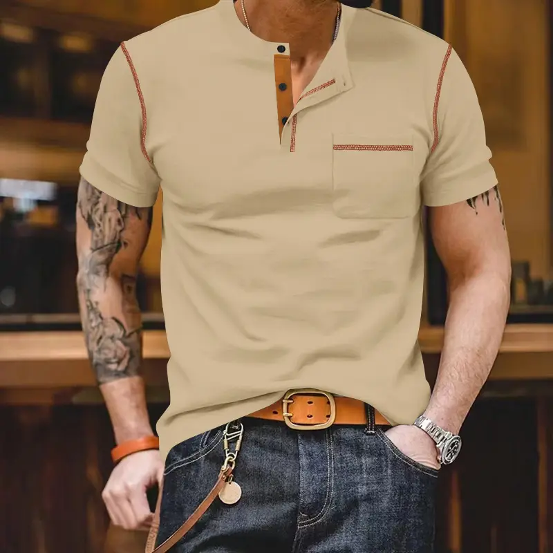 Men's Maroon Polo T-Shirt Short Sleeve 2026 - Image 13