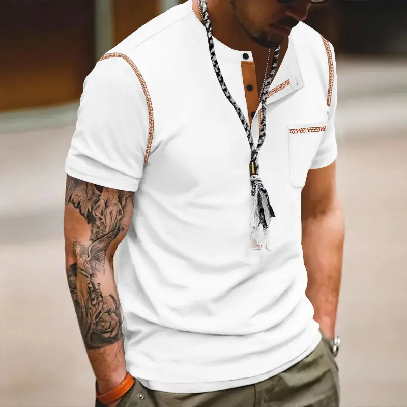 Men's Maroon Polo T-Shirt Short Sleeve 2026 — feature 15