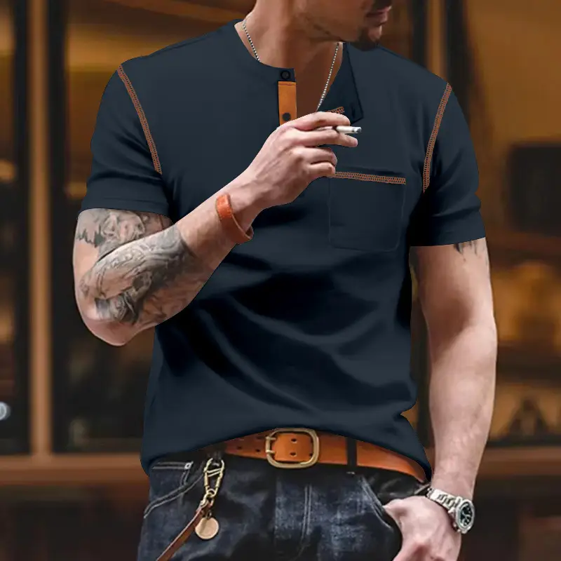 Men's Maroon Polo T-Shirt Short Sleeve 2026 — feature 16