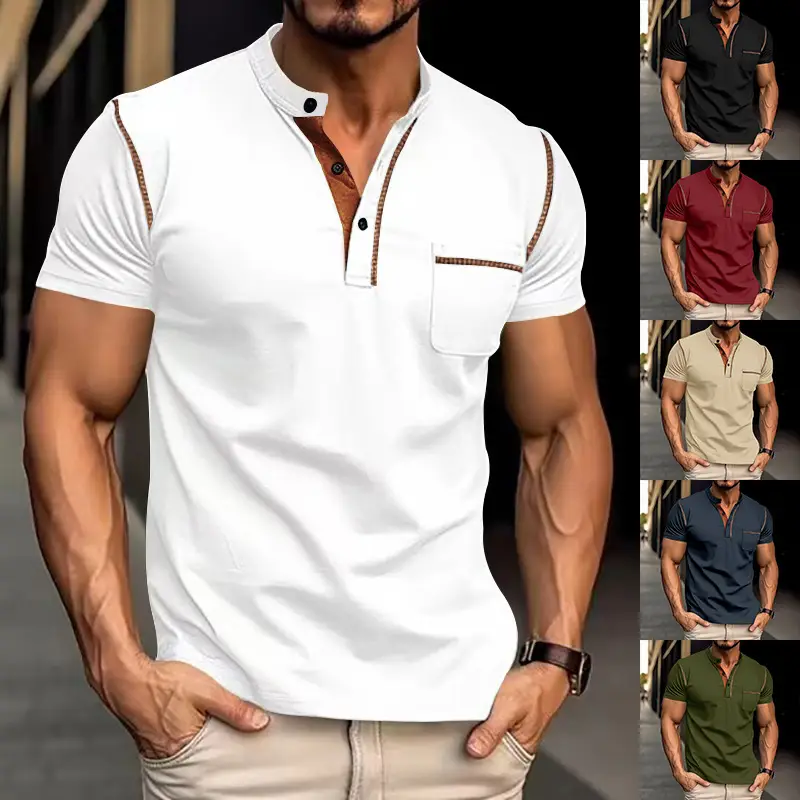 Men's Maroon Polo T-Shirt Short Sleeve 2026 — feature 20