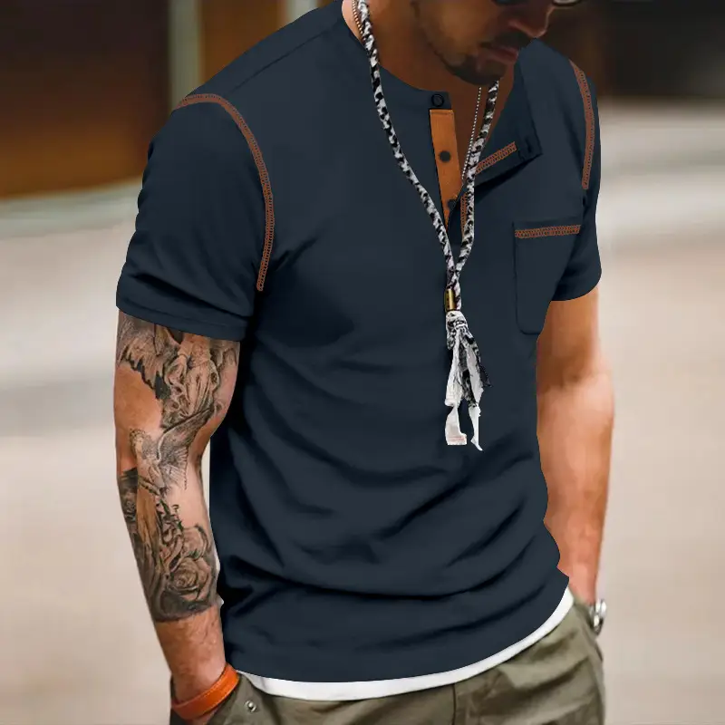 Men's Maroon Polo T-Shirt Short Sleeve 2026 — feature 9
