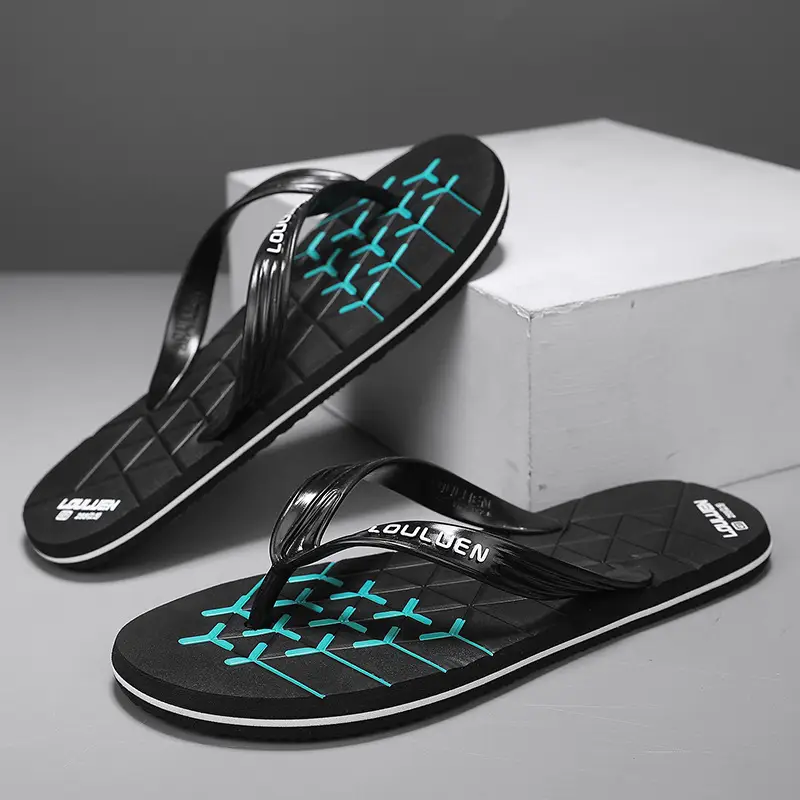 Slippers Men's Summer Outer Wear Flip-Flops Non-Slip Casual Clip Feet Vietnam Light Soft Bottom Men's Sandals Beach Sports - Image 2