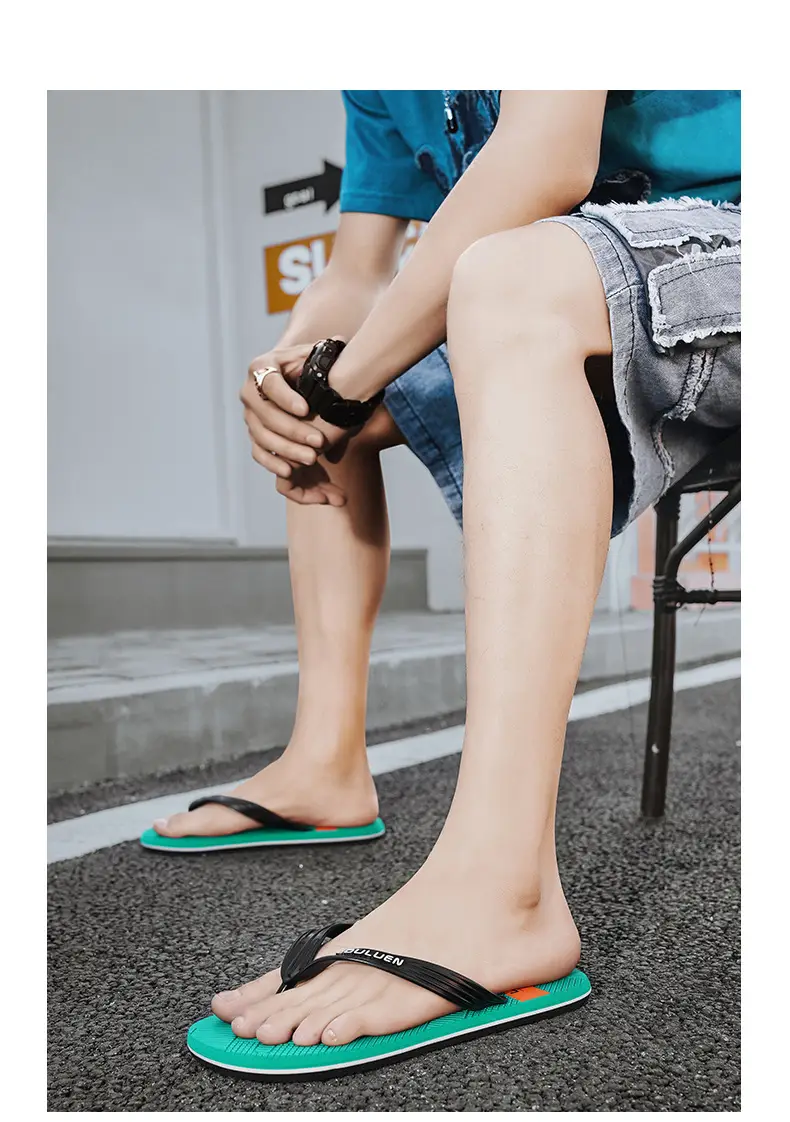 New 2024 Men's Green Foam Flip Flops — feature 17