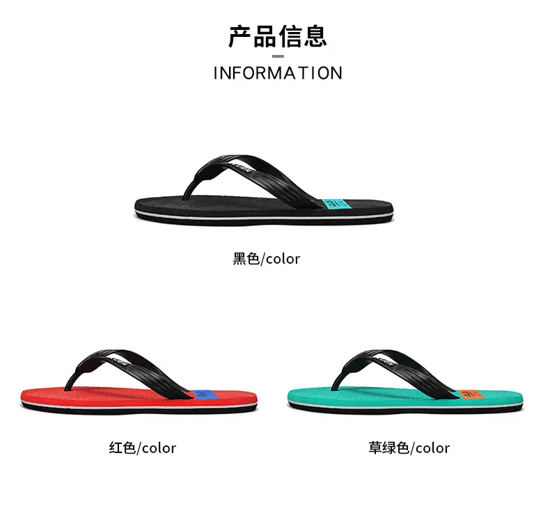 New 2024 Men's Green Foam Flip Flops — feature 3